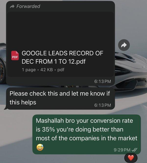 Client win, 35% conversion rate